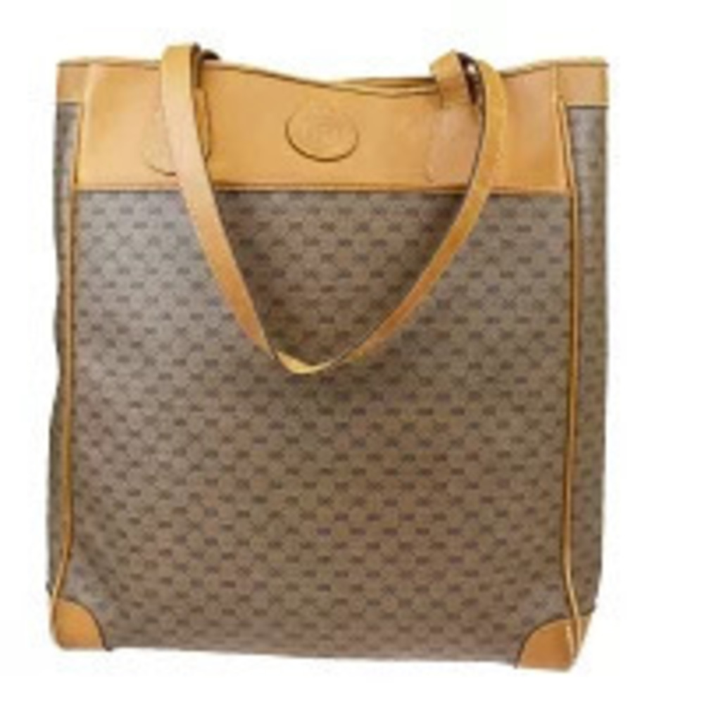 Gucci GG leather shoulder bag brown